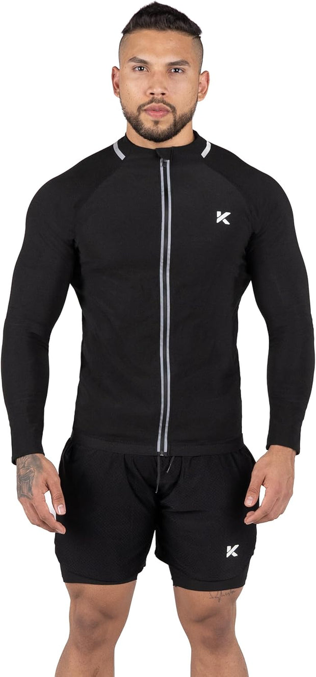 Kewlioo Pro Men's Heat Trapping Sauna Suit For Men, Sauna Long Sleeve Sauna Shirt for Gym, Workouts