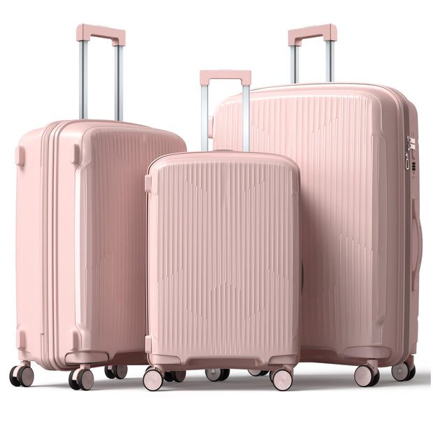 Nazhura Luggage Set, 3-Piece Hardside Suitcase Set, 20-inch Carry On, 24-inch, 28-inch Luggage