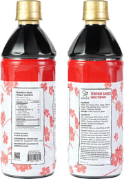 Soeos Teriyaki Marinade and Sauce, 16.9 Fl Oz (500 ml), Sweet and Savory Flavor, Perfect for Stir-Fry, Barbecue, Marinating, Versatile Sauce for Meat, Salmon, Noodle and Vegetable, Easy to Pour Out