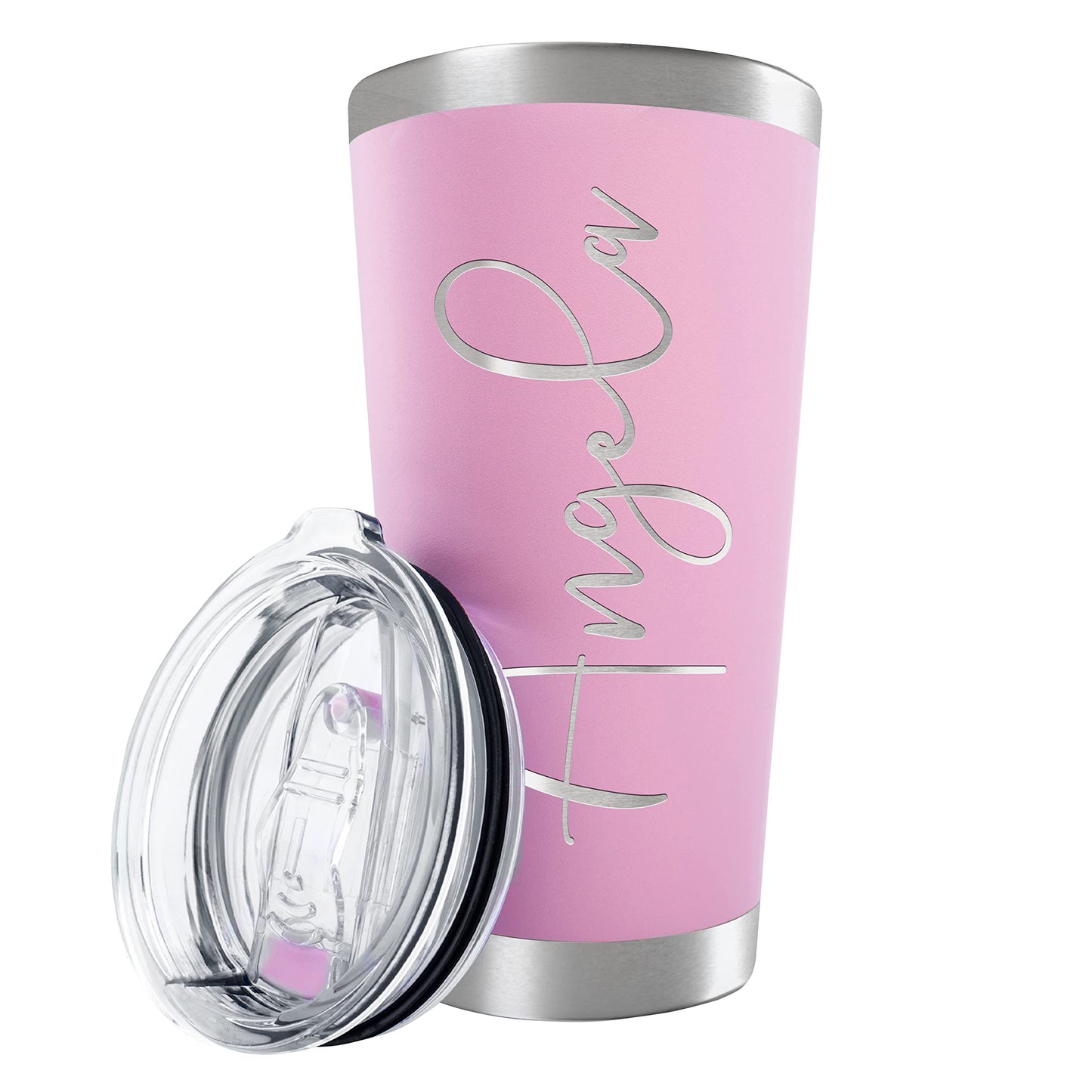 Be Burgundy Personalized Tumbler with Engraved Name - 12 Designs, 20 Oz Coffee Tumbler with Slider Lid, Black - Double Wall Insulated, Personalized Gifts for Him