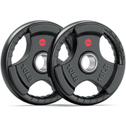 XDDIAS Rubber Weight Plates for Barbell, 2-Inch Olympic Grip Plate for Strength Training, Weightlifting and Bodybuilding in Home & Gym, Solid Cast Iron Weight Plates Pair and Sets