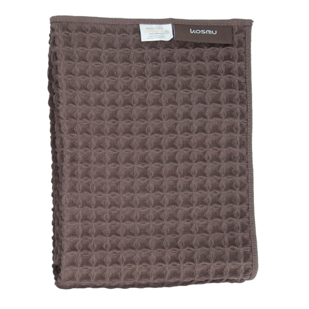 Luxury Japanese Cotton Waffle Bath Towel | Plush, Absorbent, and Quick Dry (Coral Orange, Hand Towel, 32" x 16")