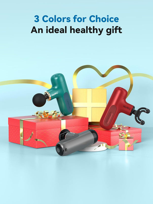 Super Mini Massage Gun, Percussion Deep Tissues Muscle Massager, Compact Sports Travel Massage Gun, Portable Handheld Massager for Office Gifts for Her, Home, Athletes