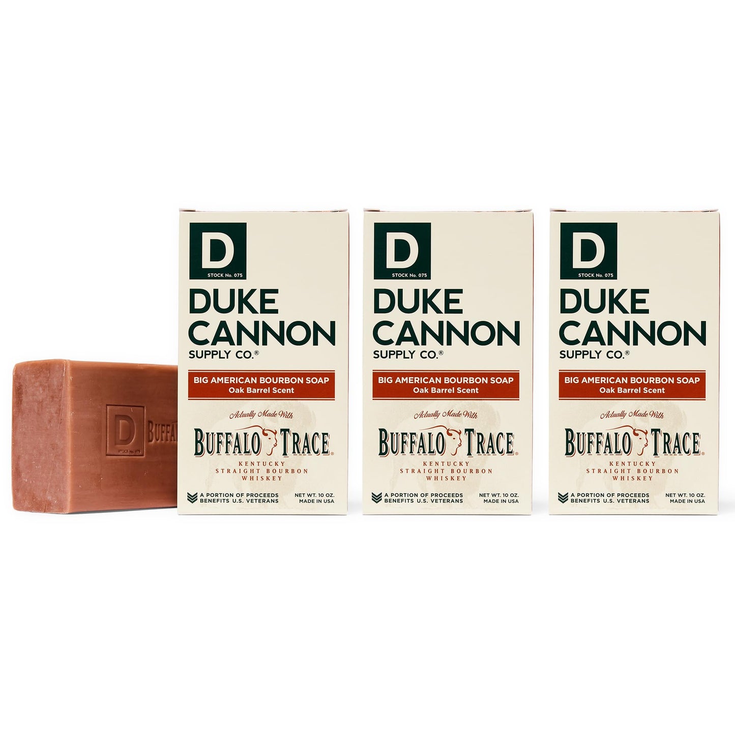 Duke Cannon Big Brick of Soap for Men - Sawtooth, Alpine Air and Cedarwood Scent, 10 oz (Pack of 3)