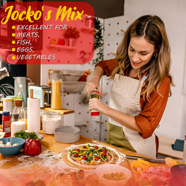 Jocko's Mix Santa Maria Style Seasoning - 15.3oz Bottle Of Tri-Tip, Steak, Pork, and Chicken Seasoning - Santa Maria Grill - Jocko's Mix for Meat, Seafood Stew & Vegetables