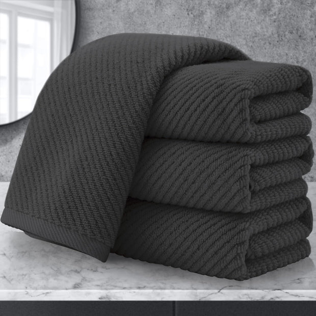 VOOVA & MOVAS Burgundy Towel Set - 100% Cotton | Lightweight | Soft | Quick Dry, 6 Piece Towel Set,2 Large Bath 30"x56", 2 Hand 18"x28", 2 Washcloths 13"x13", Towels Gift Set, Red Towels