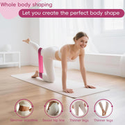 KABCON Pilates Equipment Essentials Set for Women at Home with Complete User Guide,13” Pilates Ring,9.8” Exercise Ball,Elastic Bands,Yoga Socks,Yoga Strap,13-Pcs Starter Workout Set