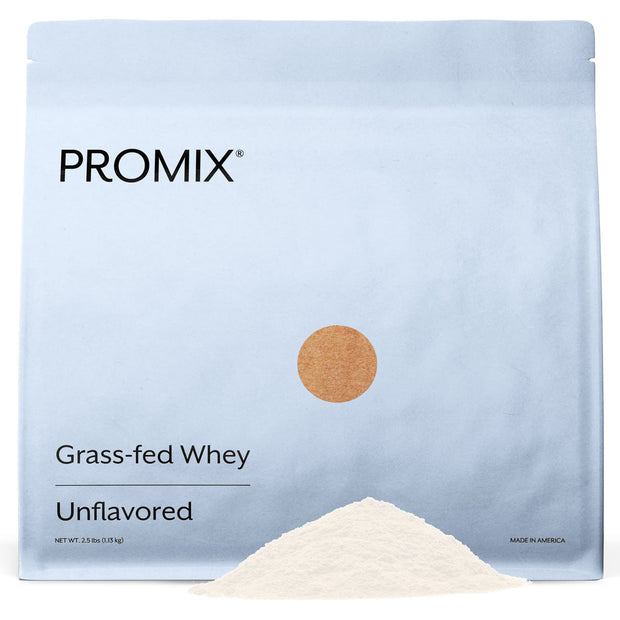 ProMix Nutrition Whey Protein Powder, Vanilla - Grass-Fed - ­Post Workout Fitness & Nutrition Shakes, Smoothies, Baking & Cooking Recipes - Gluten-Free & Keto-Friendly - 2.5 Pound (Pack of 1)