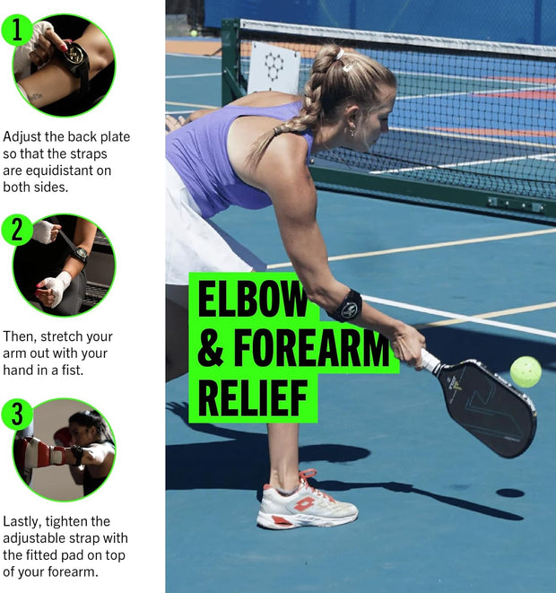 PROBAND - Bandit - Compression Arm Band for Elbow & Forearm - Helps Relieve Pain & Swelling - for Carpal Tunnel, Tendonitis, Tennis Elbow and More