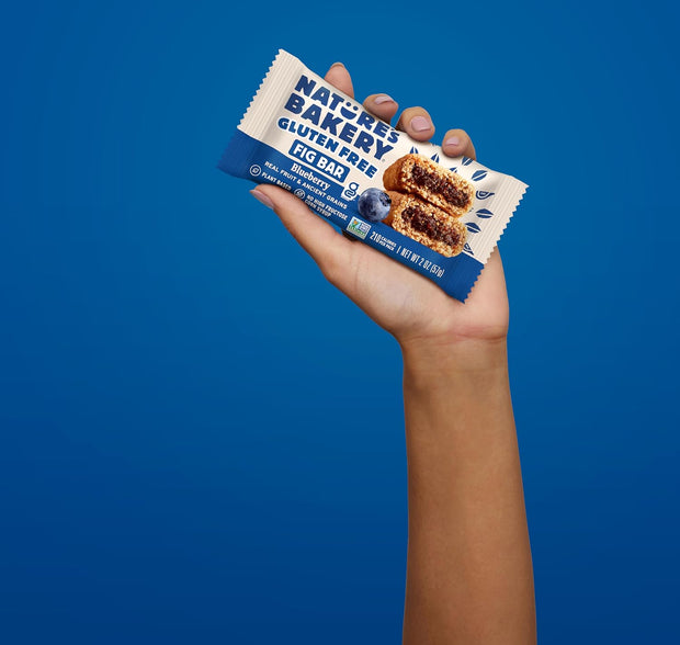 Nature’s Bakery Gluten Free Fig Bars, Blueberry, Real Fruit, Vegan, Non-GMO, Snack bar, 6 boxes with 6 twin packs (36 twin packs)