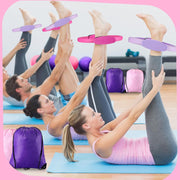 Poen Home Pilates Kit for Women Pilates Equipment Ring and Ball Set with Stretching Strap 8 Resistance Bands Non Slip Socks Gym Back Bags Exercise Equipment for Workout
