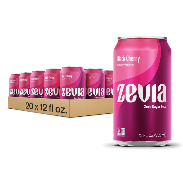 Zevia Zero Calorie Soda, Nostalgic Variety Pack, 12 Fl Oz (Pack of 20)