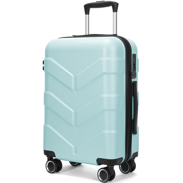 Luggage Sets 3 Piece with Spinner Wheel, Hardside Suitcase Set with TSA Lock, Expandable Lightweight Travel Luggage for Men and Women, Black