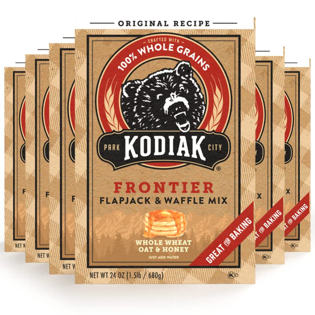 Kodiak Cakes Power Cakes Variety Pack - Protein Pancake Mix Just Add Water - 100% Whole Grain Flapjack and Protein Waffle Mix - Buttermilk (2, 20oz) and Chocolate Chip (1, 18oz) Pancake Mix Bulk