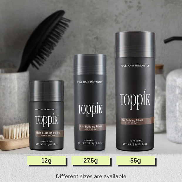 Toppik Hair Building Fibers, Light Blonde, 0.11 oz Fill In Fine or Thinning Hair, Instantly Thicker, Fuller Looking, 9 Shades for Men & Women, Keratin Protein Formula