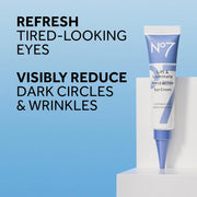 No7 Lift & Luminate Triple Action Under Eye Cream - Dark Circles Under Eye Treatment with Vitamin C & Collagen Peptide Technology - Helps Reduce Puffiness, Bags & the Appearance of Wrinkles (0.5 Oz)