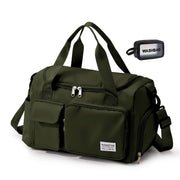 Small Gym Bag for Women, Travel Duffle Bag Carry On Weekender Bag with Shoe Compartment