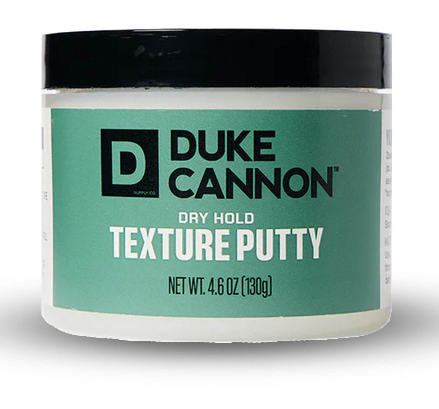 Duke Cannon Dry Hold Texture Putty – Medium Hold, No Shine Hair Styling Paste for Men, 4.6 oz