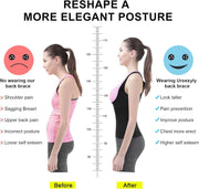 URSEXYLY Back Brace For Women Waist Trainer Vest Back Straightener Adjustable Posture Corrector Spinal Neck Shoulder Support