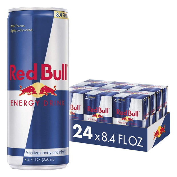 Red Bull Energy Drink (8.4 Fl Oz, 24 Cans) and Red Bull Sugar Free Energy Drink (8.4 Fl Oz, 24 Cans)