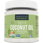 Viva Naturals Organic Coconut Oil - Unrefined, Cold-Pressed Extra Virgin Coconut Oil, USDA Organic and Non-GMO Cooking Oil, Great as Hair Oil and Skin Oil, 54 fl oz