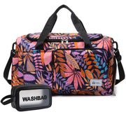 Small Gym Bag for Women, Travel Duffle Bag Carry On Weekender Bag with Shoe Compartment