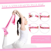 Poen Home Pilates Kit for Women Pilates Equipment Ring and Ball Set with Stretching Strap 8 Resistance Bands Non Slip Socks Gym Back Bags Exercise Equipment for Workout