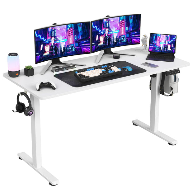 STARY Electric Standing Desk Adjustable Height Sit Stand Home Office Desk with Splice Board