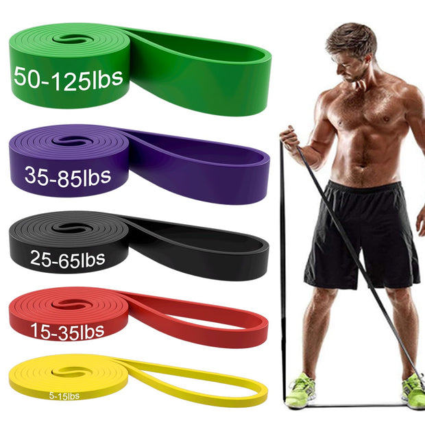 Resistance Bands, Pull Up Assist Bands - Workout Bands, Eexercise Bands, Long Resistance Bands Set for Working Out, Fitness, Training, Physical Therapy for Men Women