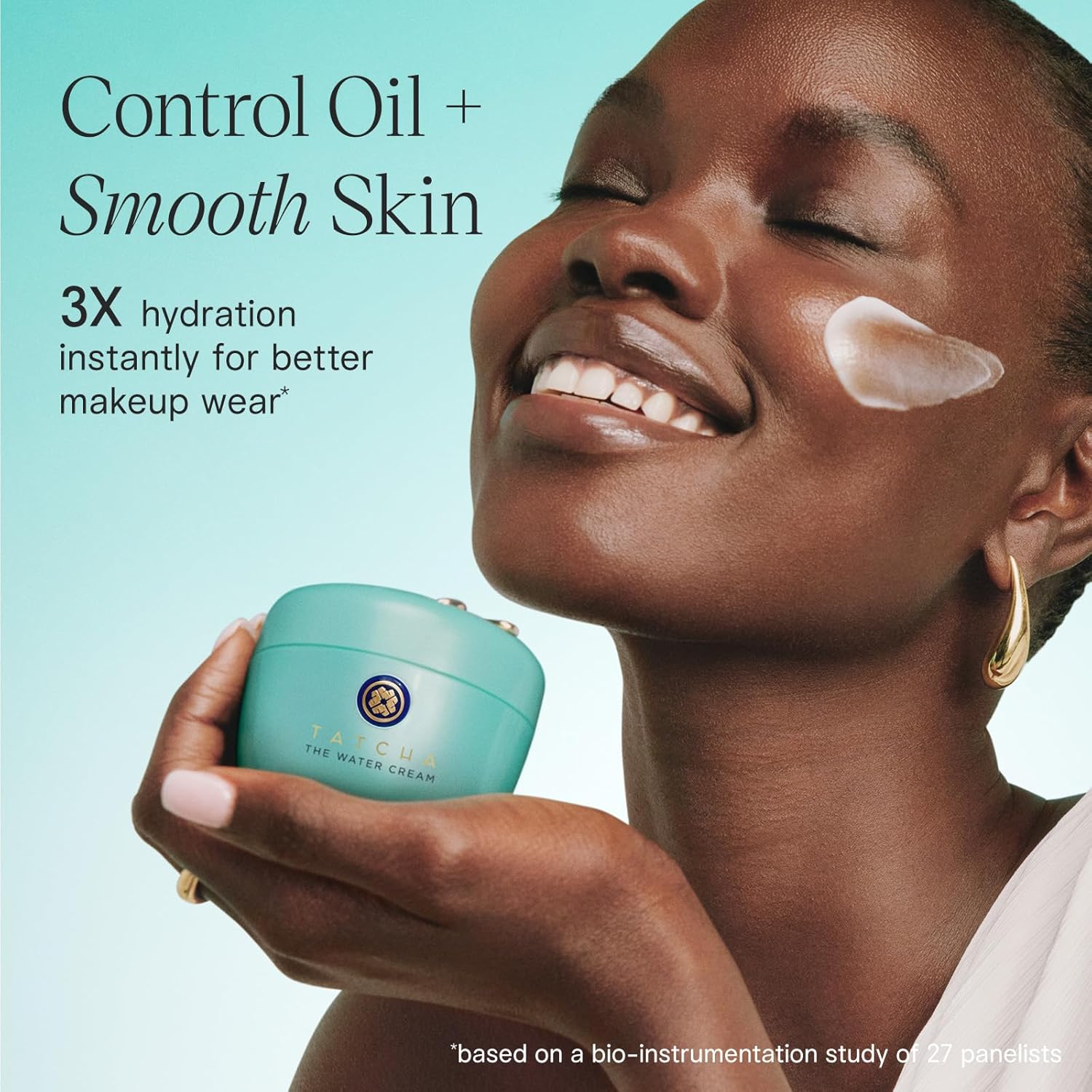 TATCHA The Water Cream | Cream Moisturizer for Face, Optimal Hydration For Pure Poreless Skin