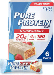 Pure Protein Galactic Brownie Bars - 12 Count Box | 20g High Protein, Gluten-Free, On-the-Go Snack | Ideal Pre & Post-Workout Fuel | Low Sugar, Great Taste!