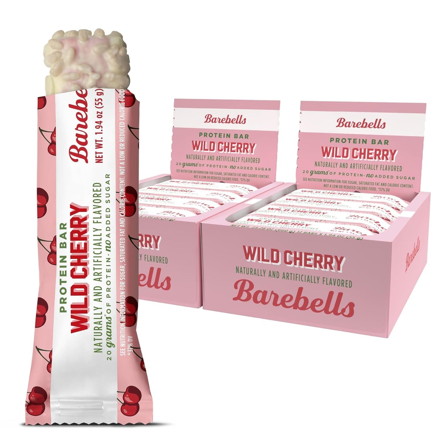 Barebells Protein Bars Variety Pack - 12 Count, 1.9oz Bars - Protein Snacks with 20g of High Protein - Chocolate Protein Bar with 1g of Total Sugars - Perfect on The Go Protein Snack & Breakfast Bars