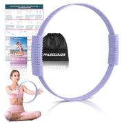 Pilates Ring, 13.5"/12" Silicone Magic Circle with Training Poster & Portable Bag, Pilates Ring Circle for Inner Thigh Workout, Yoga, Lose Weight & Physical Therapy for Women