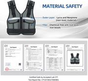 Sportneer Adjustable Weighted Vest Weights: 2-18 lbs/2-40 lbs Washable Weight Vest 16 In 1 Fast Adjust Rucking Vest for Women and Men Home Gym Workout Fitness Strength Training Vests