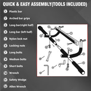 TOPOKO Upgrade Pull Up Bar for Doorway - Max Capacity 440 lbs, Portable Upper Body Workout Bar for Strength Training