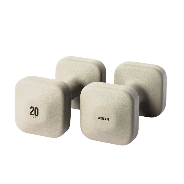 SafeGrip Dumbbells, Anti-Slip, Anti-Roll, Thick Handles, Free Weights, Square Dumbbells for Secure Workouts at Home, Weightlifting, and Personal Training