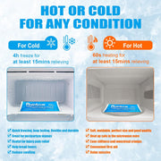 Soft Ice Packs Reusable Gel Pack 2, Hot and Cold Gel Ice Packs for Injuries, Headaches, Joint Pain Relief, Comfort Ice Pack Flexible Therapy on Neck, Ankle, Knee, Leg, Shoulder, Elbow, Wrist, Feet