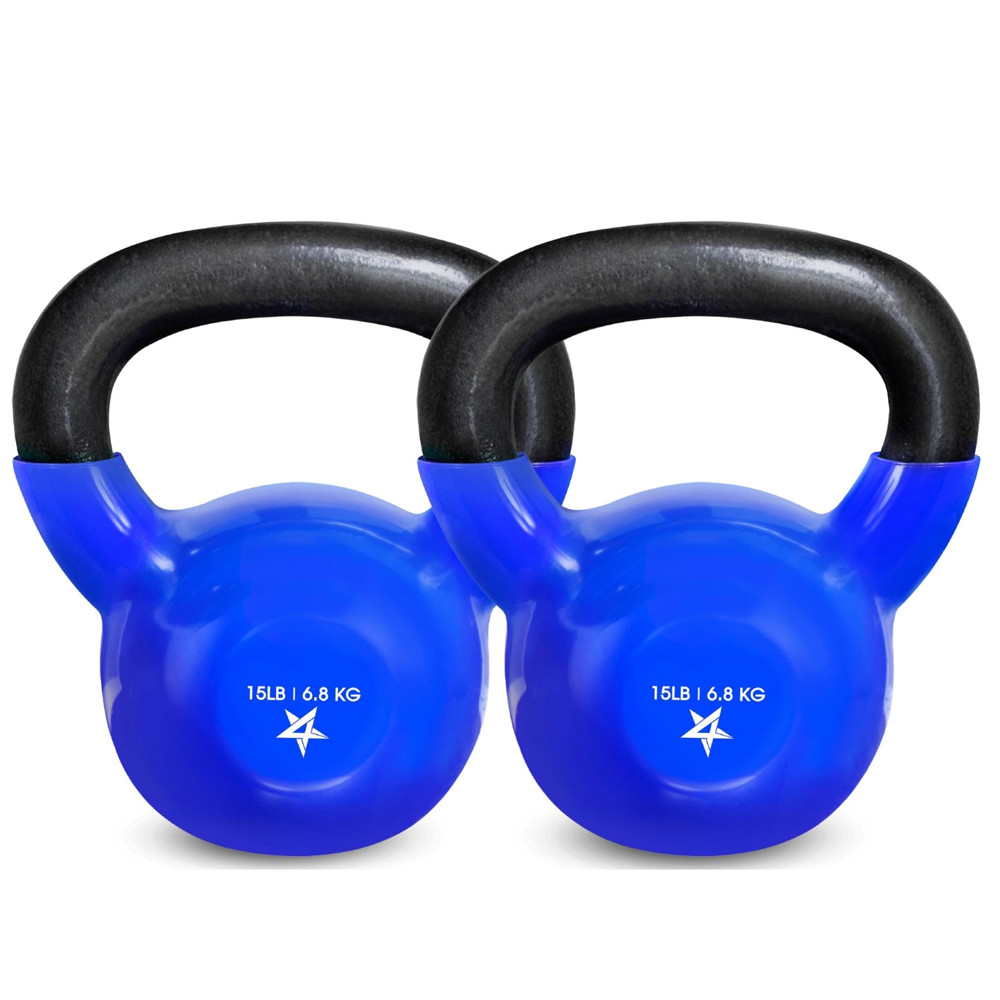 Yes4All 5-100 LB Kettlebells Vinyl Coated Cast Iron for Dumbbell Weights Exercises, Gym, Fitness, Full Body Workout Equipment Push up, Grip and Strength Training