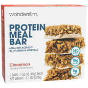 WonderSlim Meal Replacement Protein Bar, Variety Pack, 15g Protein, 20 Vitamins & Minerals (7ct)