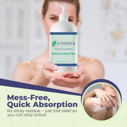 Sombra Warm Pain Relief Gel, Warm Relief for Arthritis and Chronic Pain Pre-Workout Muscle Rub Vegan Formula Free of Artificial Fragrances, Dyes, NSAIDs, Wax, Petroleum, Alcohol - 4oz Jar