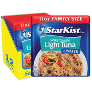 StarKist Chunk Light Tuna in Water, 2.6 oz Pouch (10 Pack) Ready to Eat Wild Caught Tuna, 17g Protein, 70 Calories Per Serving, Gluten Free, Soy Free, Kosher, Perfect for Salads, Keto Meals and Snacks