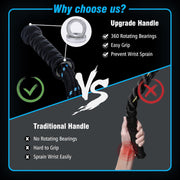 Supertrip Upgraded Weighted Jump Rope for Fitness Men Women Second Generation 360 Rotating Handles, 3.21LBS 3.38LBS 3.41LBS Polyester Heavy Skipping Rope for Exercise Workout Equipment