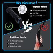 Supertrip Upgraded Weighted Jump Rope for Fitness Men Women Second Generation 360 Rotating Handles, 3.21LBS 3.38LBS 3.41LBS Polyester Heavy Skipping Rope for Exercise Workout Equipment