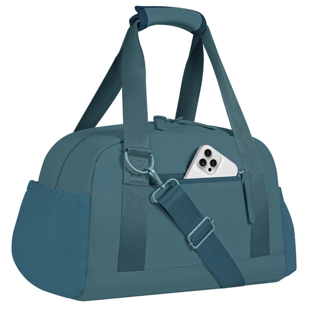 Small Gym Bag 14 inch for Women & Men Mini Gym Duffel Bag with Wet Compartment Waterproof Travel Duffle Bag for Sports Workout Dance