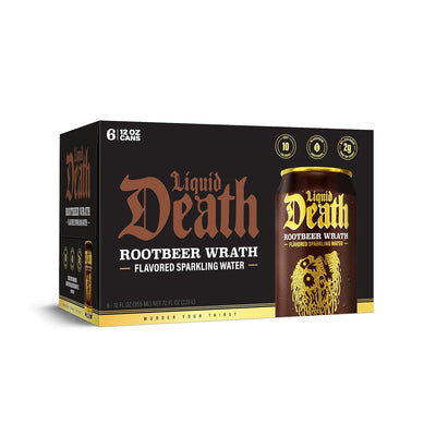 Liquid Death Rootbeer Wrath Sparkling Water 6pk, 12 FZ