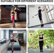 Jump Rope Ropeless Skipping Rope for Fitness Training Exercise, Adjustable Weighted Cordless Jump Rope for Men Women Kids