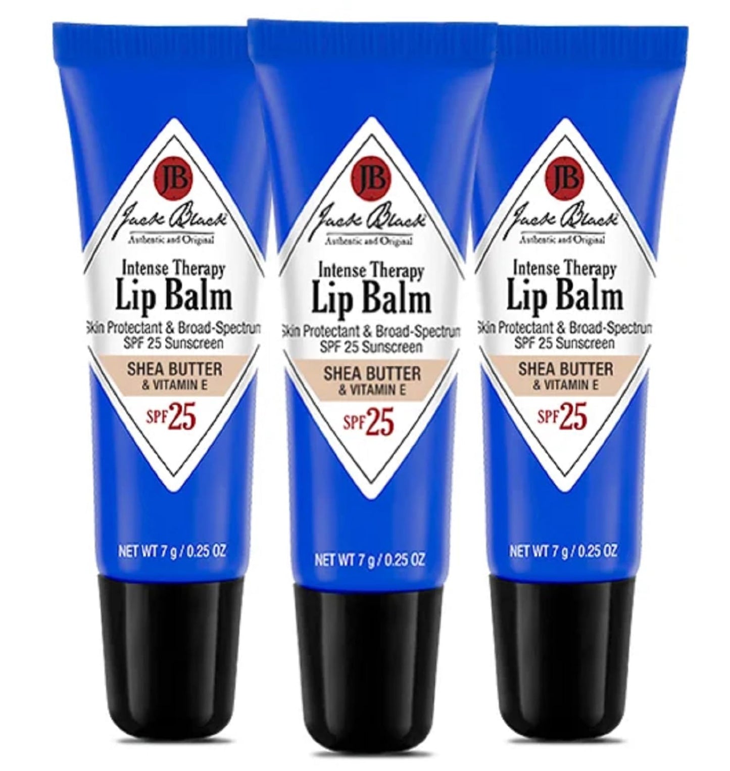 Jack Black Intense Therapy Lip Balm - Jack Black Lip Balm SPF 25 Sunscreen, SPF Lip Balm for Chapped Lips, Lip Sunscreen, Lip SPF, Lip Moisturizer for Dry Lips, Lip Balm with SPF, Lip Protection