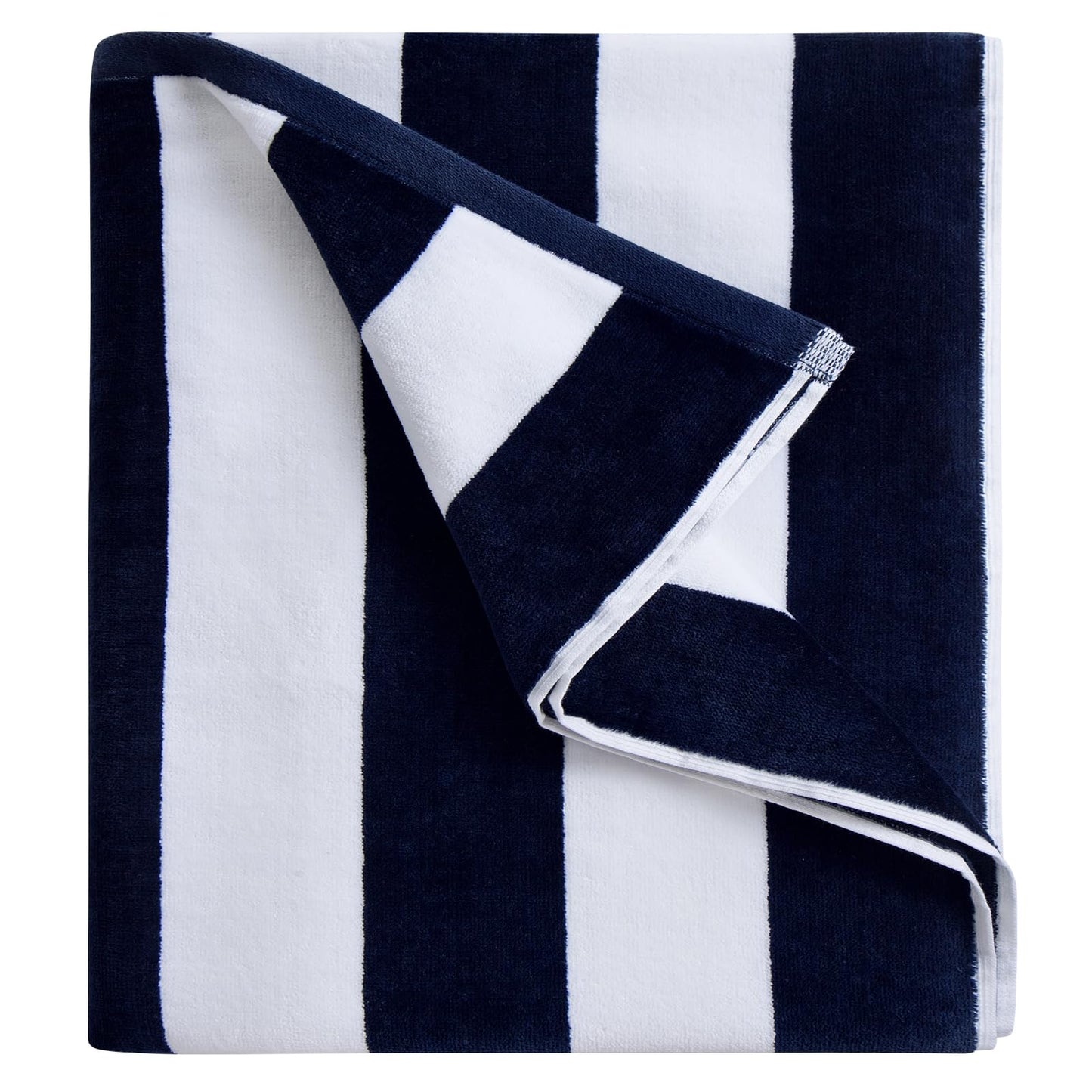 LULUHOME Large Oversized Beach Towel - Big Cotton 36 x 70 Inch Striped Pool Towel, Large Cabana Soft Swimming Towel for Adult Men Women,Chiffon