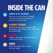 Red Bull Energy Drink with 151mg Caffeine plus Taurine & B Vitamins, 16 Fl Oz, Pack of 12 Cans