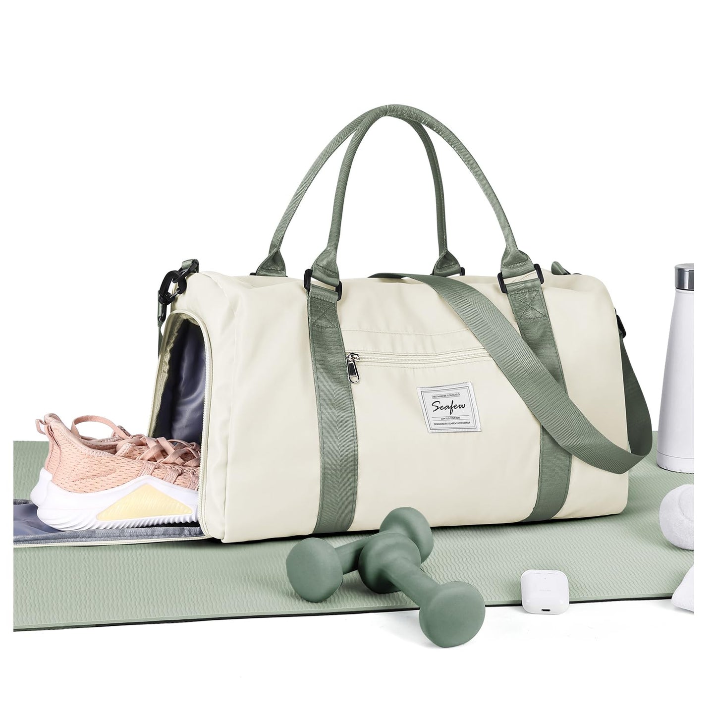 Gym Bag Womens,Travel Duffel Carry on Bag Sport Tote Bag Weekend Overnight Bag